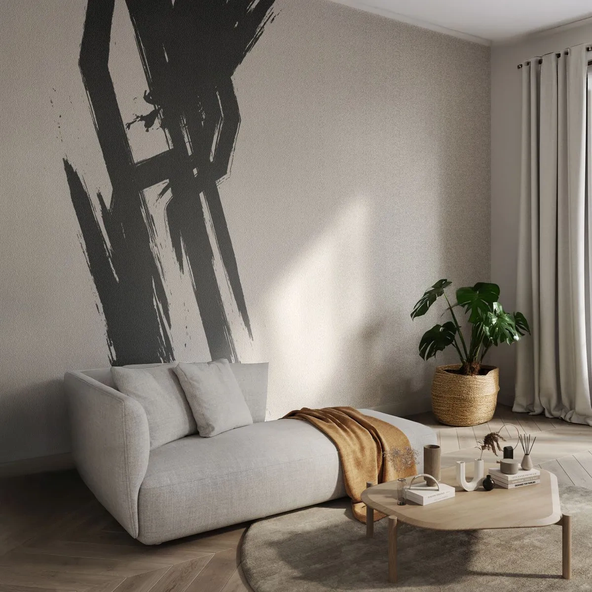 Photo Wallpaper Premium Sand - Uncontrollable Rush - Minimalism, Empty, Piece - 400x280 cm