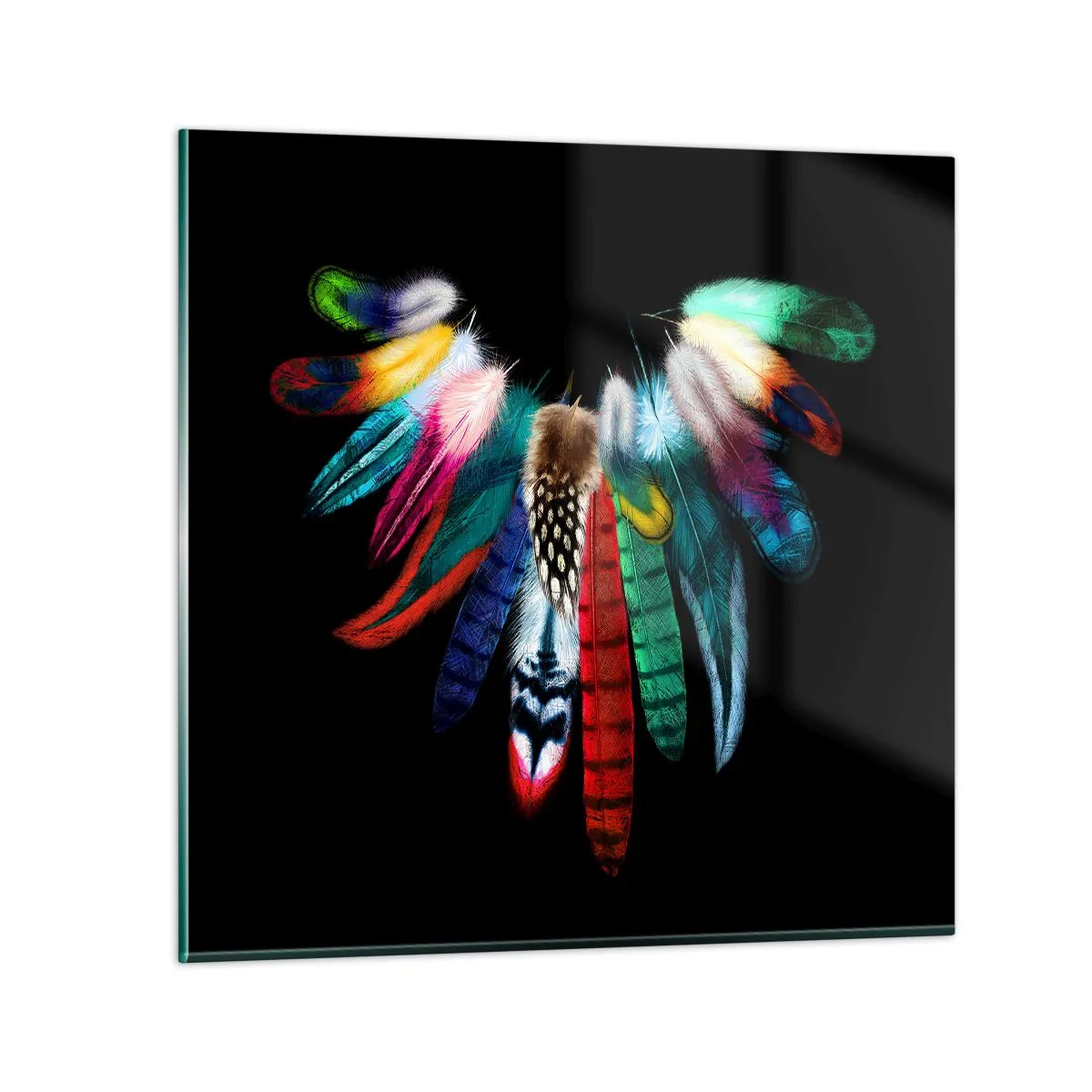 Glass picture - Indian Necklace - 70x70 cm
