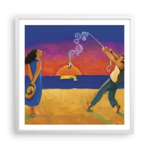 Poster in white frmae - More than a Star from the Sky - 60x60 cm
