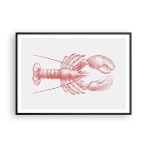 Poster in black frame - Lobster Worthy of a Lobster - 100x70 cm