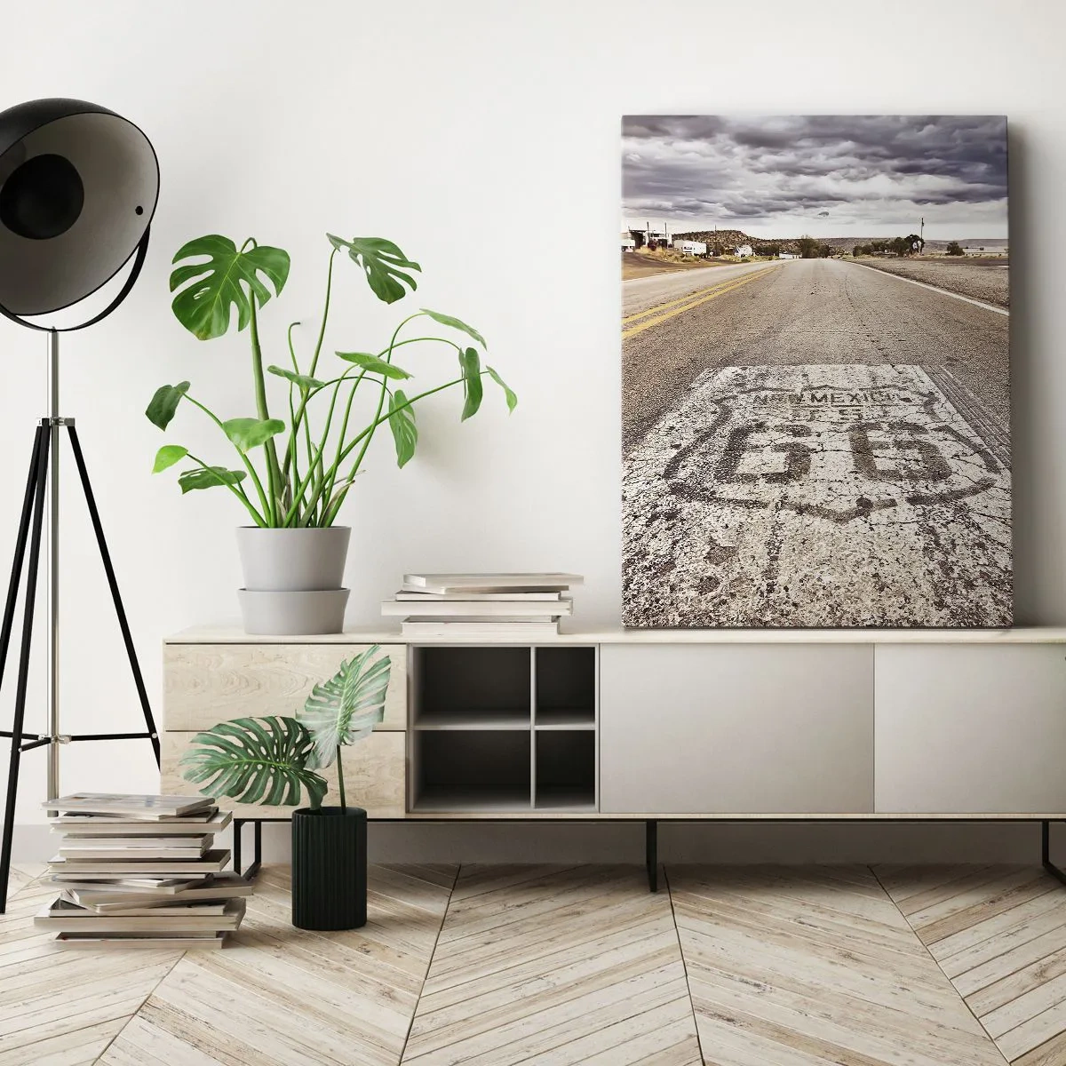 Canvas picture - Mother Road - American Legend - 45x80 cm