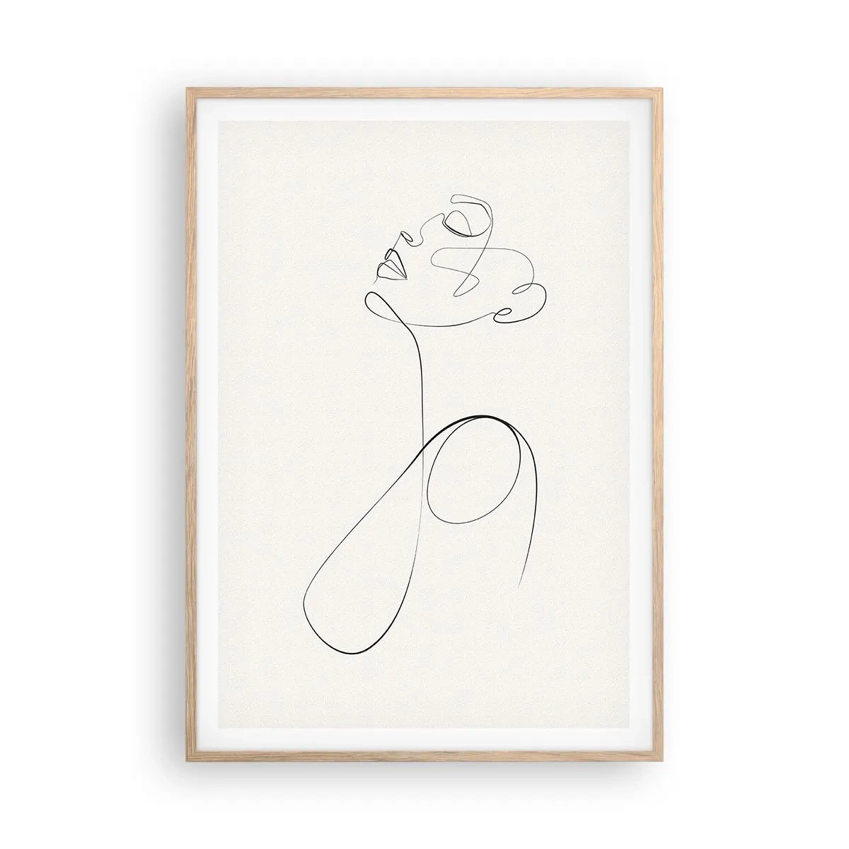 Poster in light oak frame - Entangled in Dreams - 70x100 cm