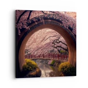 Canvas picture - Japanese Spring - 30x30 cm