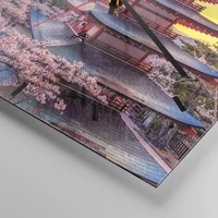 Clock face with lines