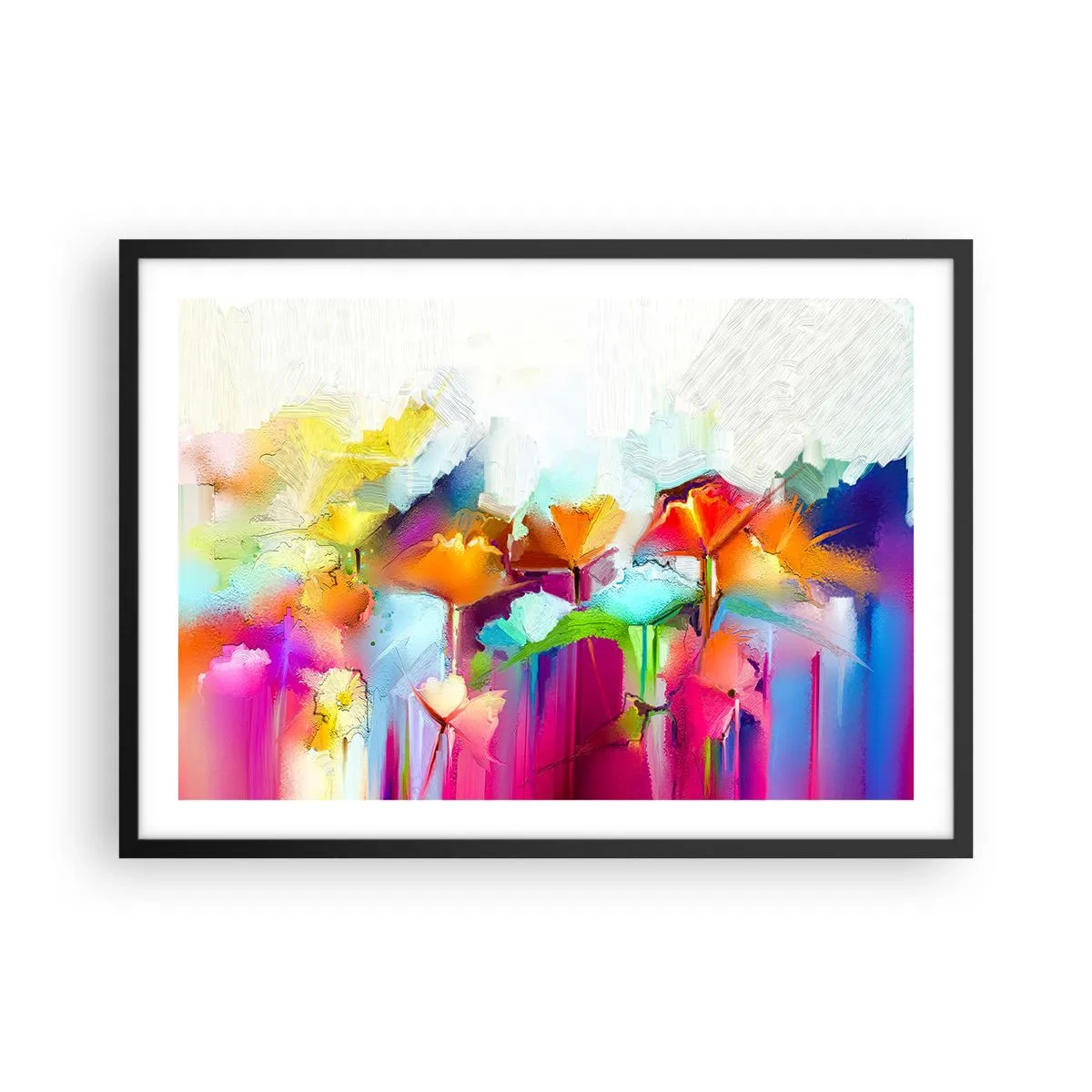 Poster in black frame - Rainbow Has Bloomed - 70x50 cm