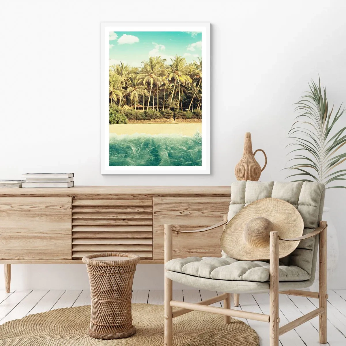 Poster in white frmae - How about Here? - 70x100 cm