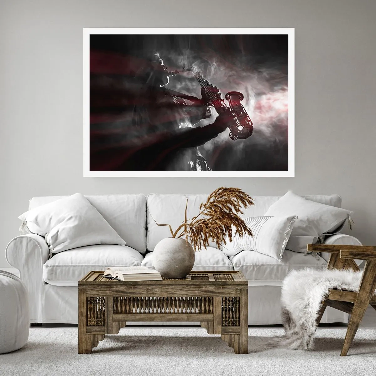 Poster - Lost in the Fog of Jazz - 100x70 cm