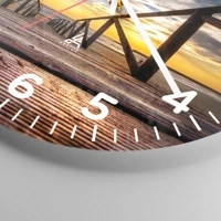 Clock face with numbers