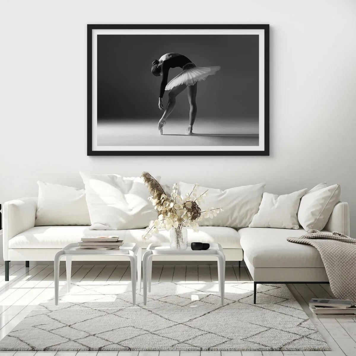 Poster in black frame - Belle Ballet Dancer - 40x30 cm