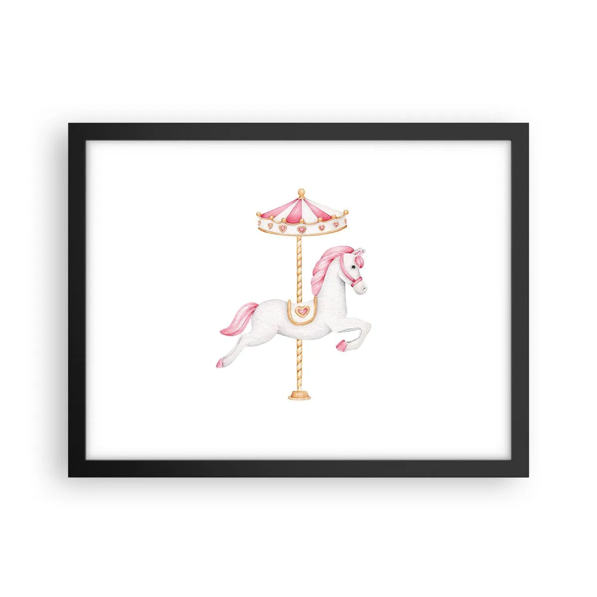 Poster in black frame - Off the Hoofs - 40x30 cm