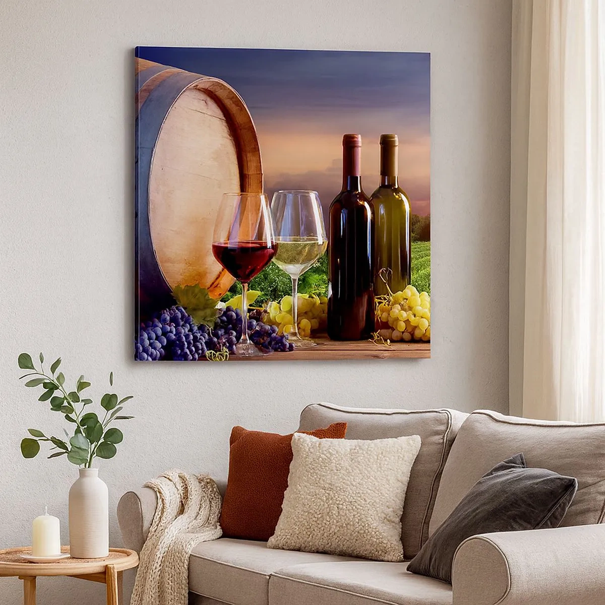 Canvas picture - Here Life Is Full of Flavour - 30x30 cm