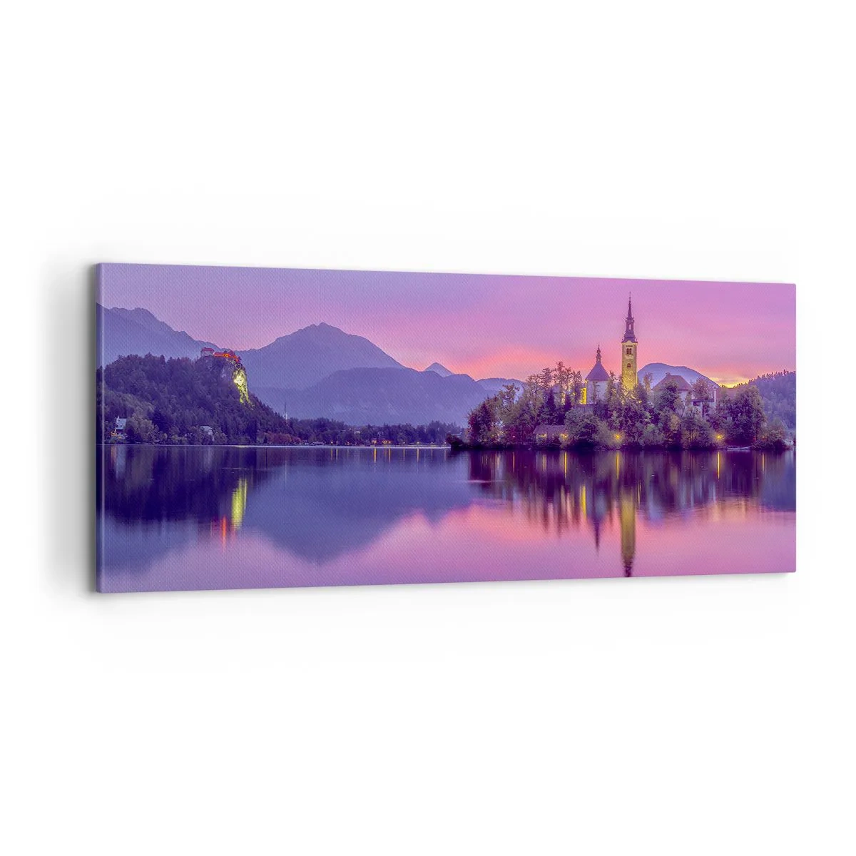 Canvas picture - Fairytale Island by Dusk - 100x40 cm