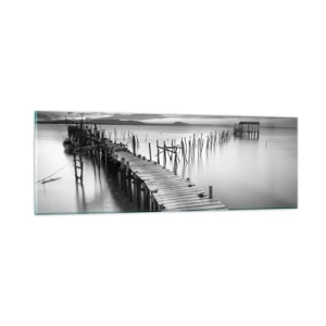 Glass picture - Peace of a Forgotten Shore - 90x30 cm