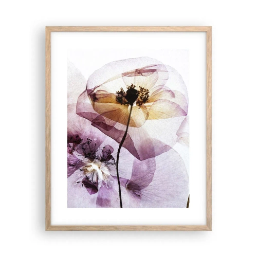 Poster in light oak frame - Flower Body Slide - 40x50 cm