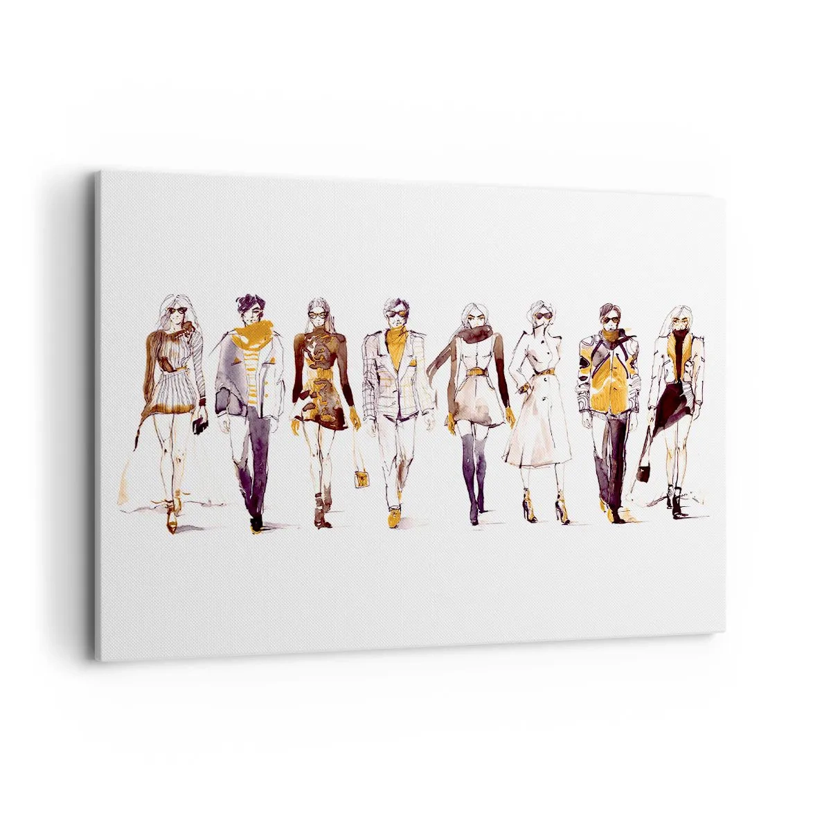 Canvas picture - Natural Elegance on Catwalk - 100x70 cm