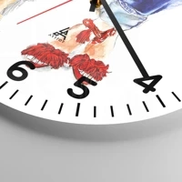 Clock face with numbers