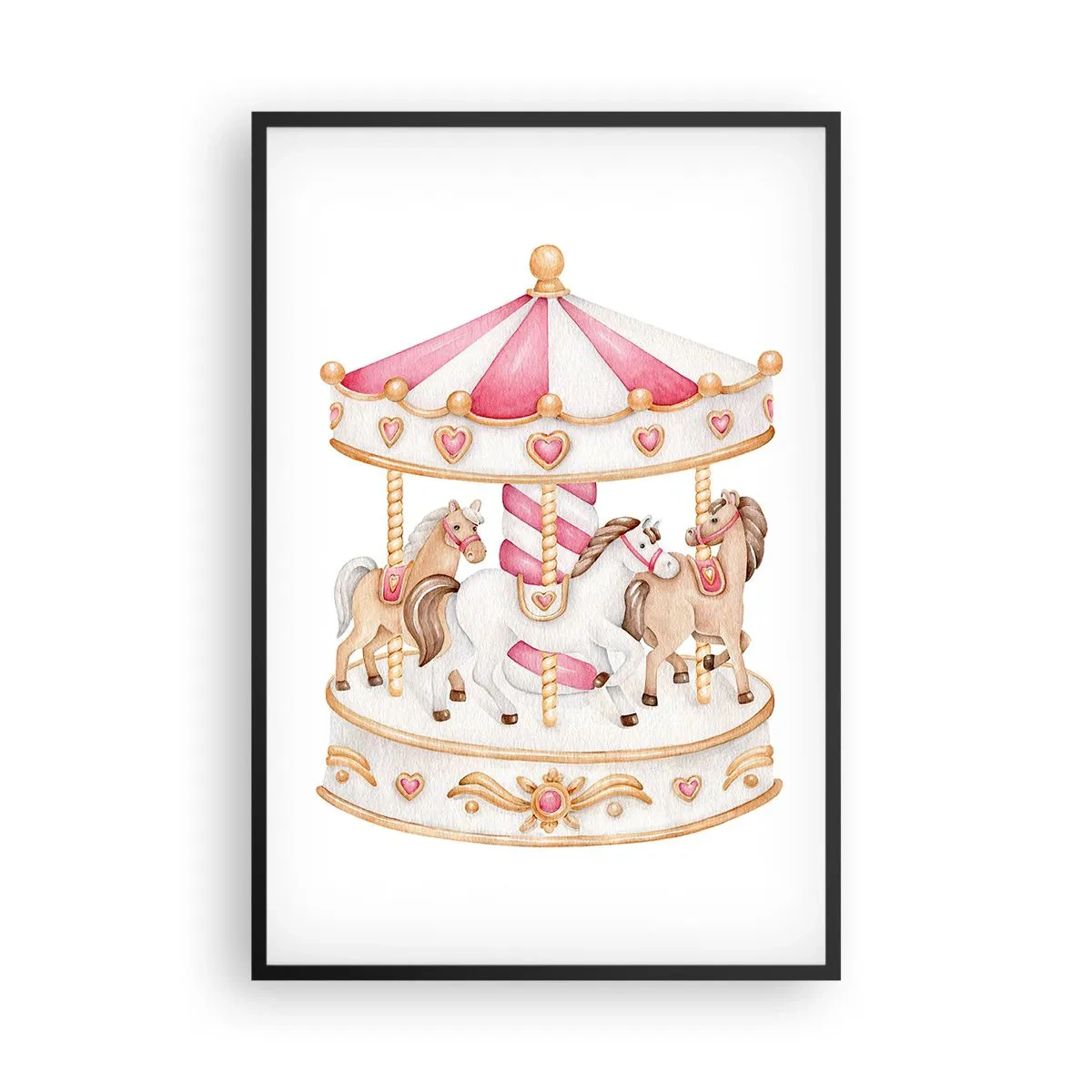 Poster in black frame - Sweet World of Childhood - 61x91 cm