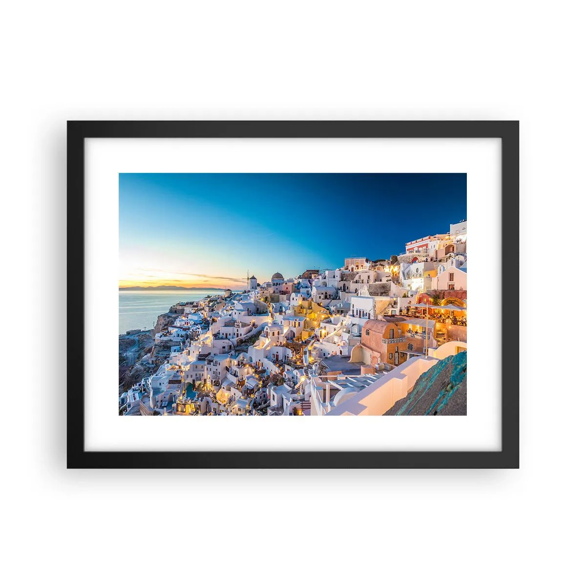 Poster in black frame - Essence of Greekness - 40x30 cm