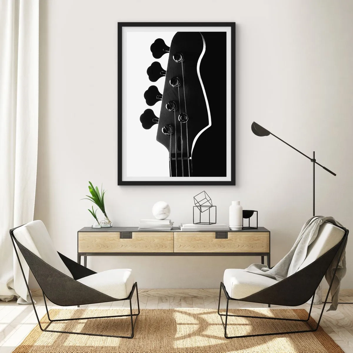 Poster in black frame - Rock Silence - 61x91 cm