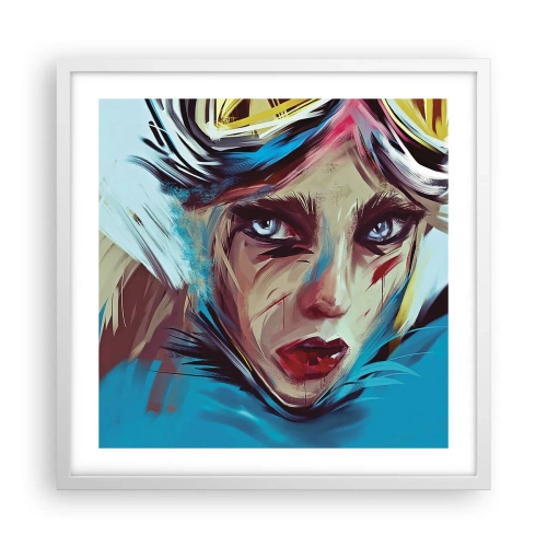 Poster in white frmae - Road Mistress - 50x50 cm