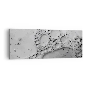 Canvas picture - Foamy Footprint - 140x50 cm