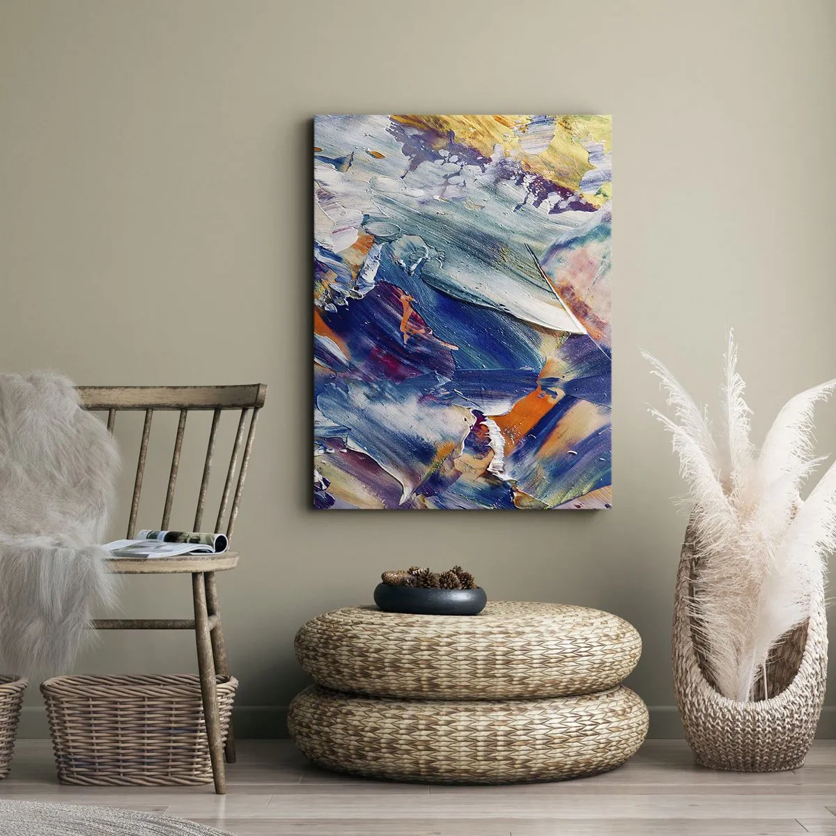 Canvas picture - Whirlwind of Colour - 45x80 cm