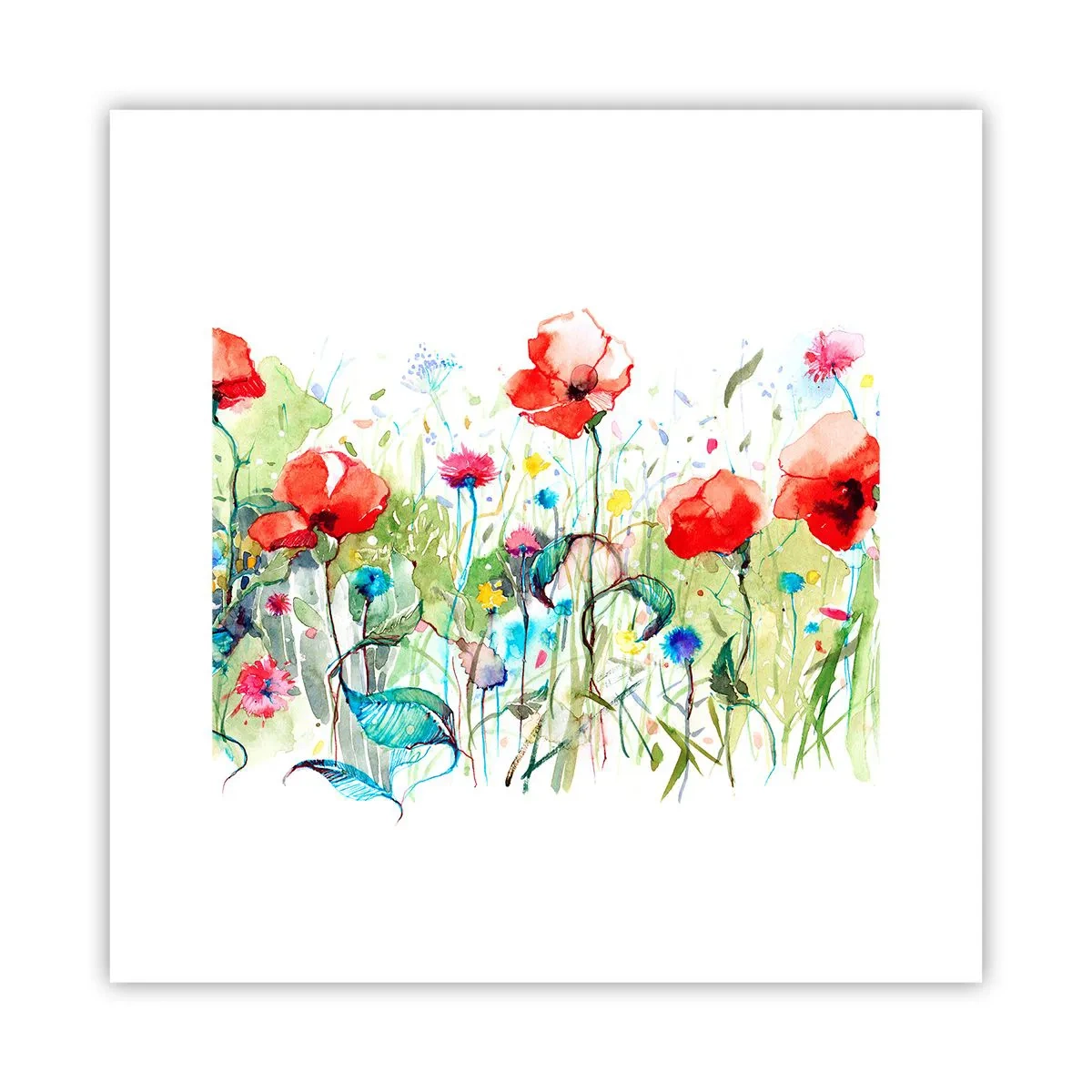 Poster - Meadow in May - 30x30 cm