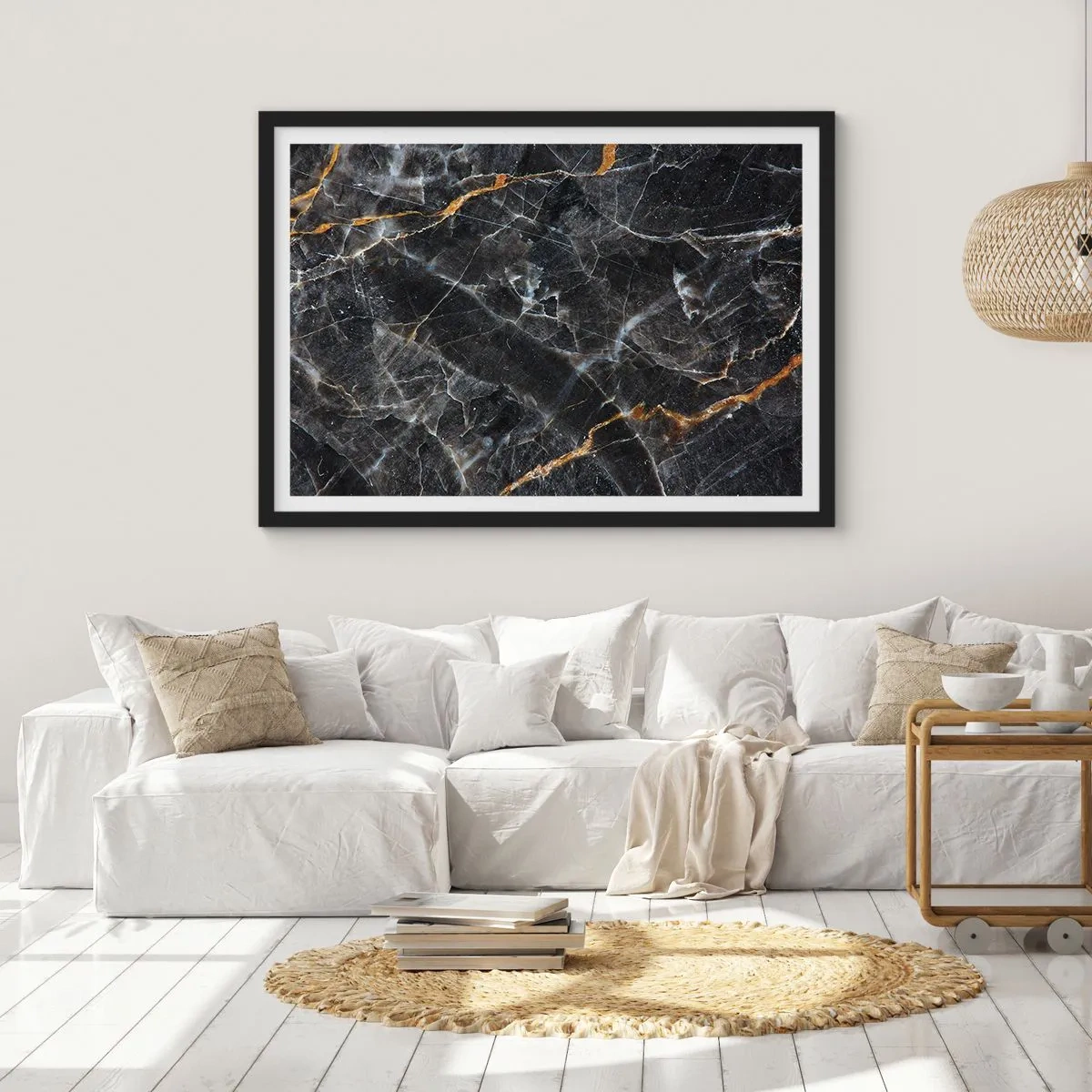 Poster in black frame - Interior Life of a Stone - 91x61 cm