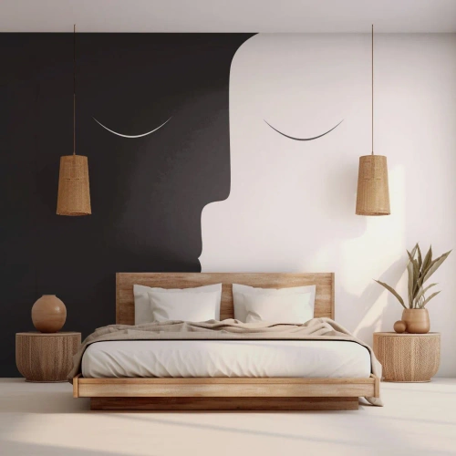 Photo Wallpaper Standard Eco - Unity of Opposites - People, Couple, Piece - 500x350 cm