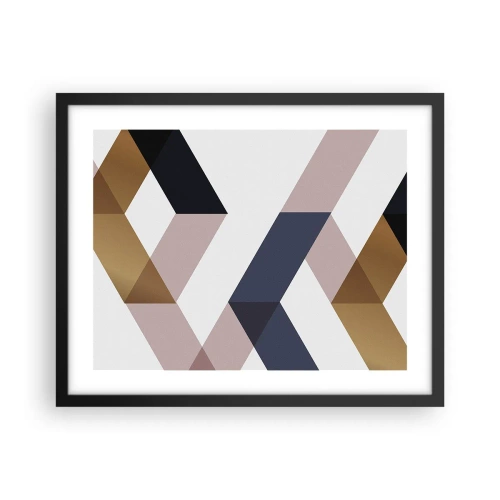 Poster in black frame - Planes and Angles - 50x40 cm
