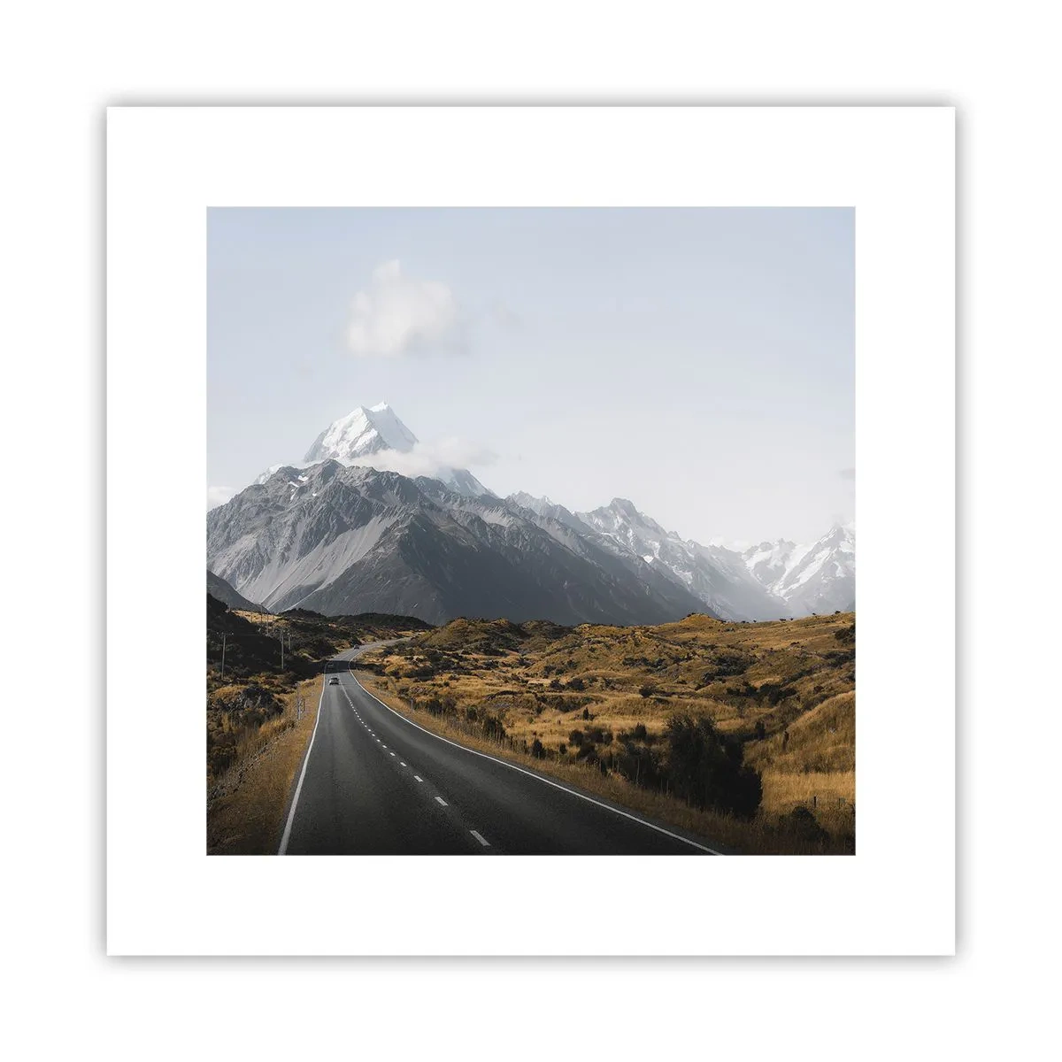 Poster - Road to the Heart of the Mountains - 30x30 cm