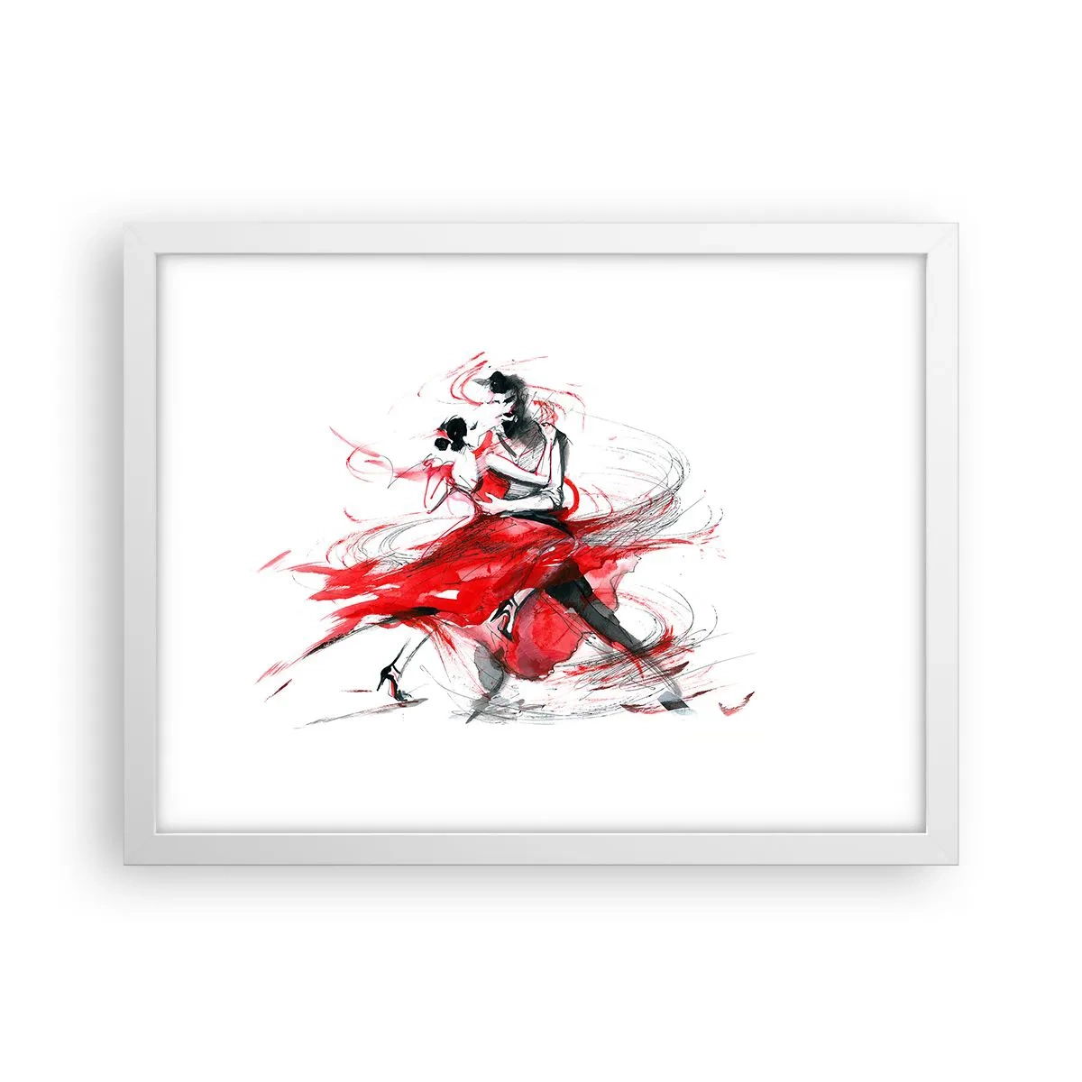 Poster in white frmae - Tango - Rhythm of Passion - 40x30 cm