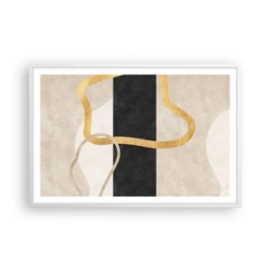 Poster in white frmae - Shapes in Loops - 91x61 cm