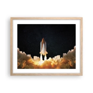 Poster in light oak frame - As Astra! - 50x40 cm