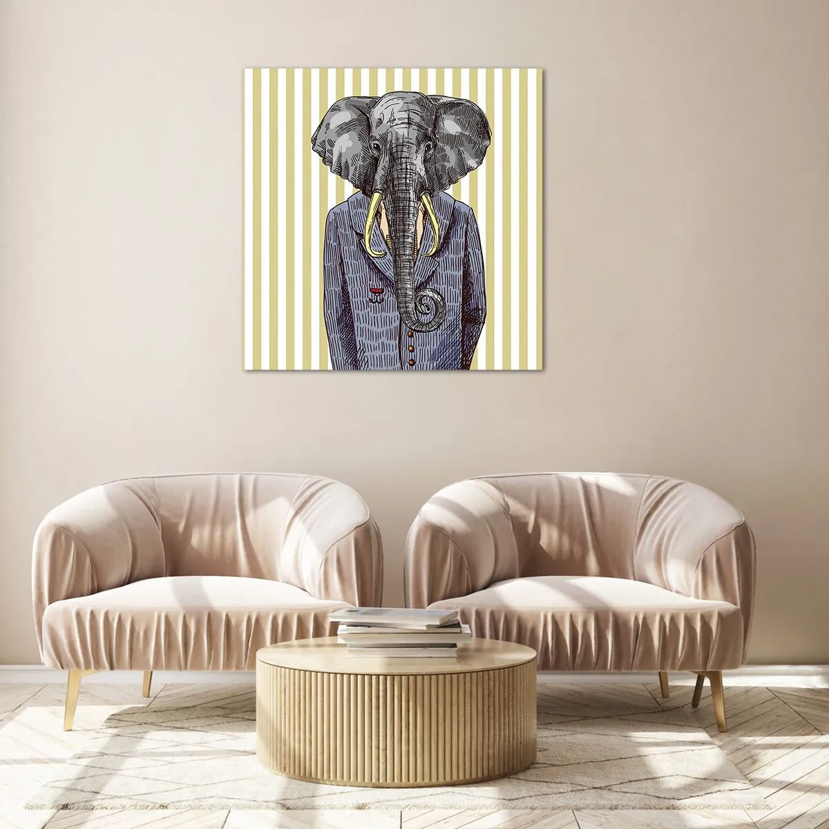 Glass picture - Elegant By Nature - 60x60 cm