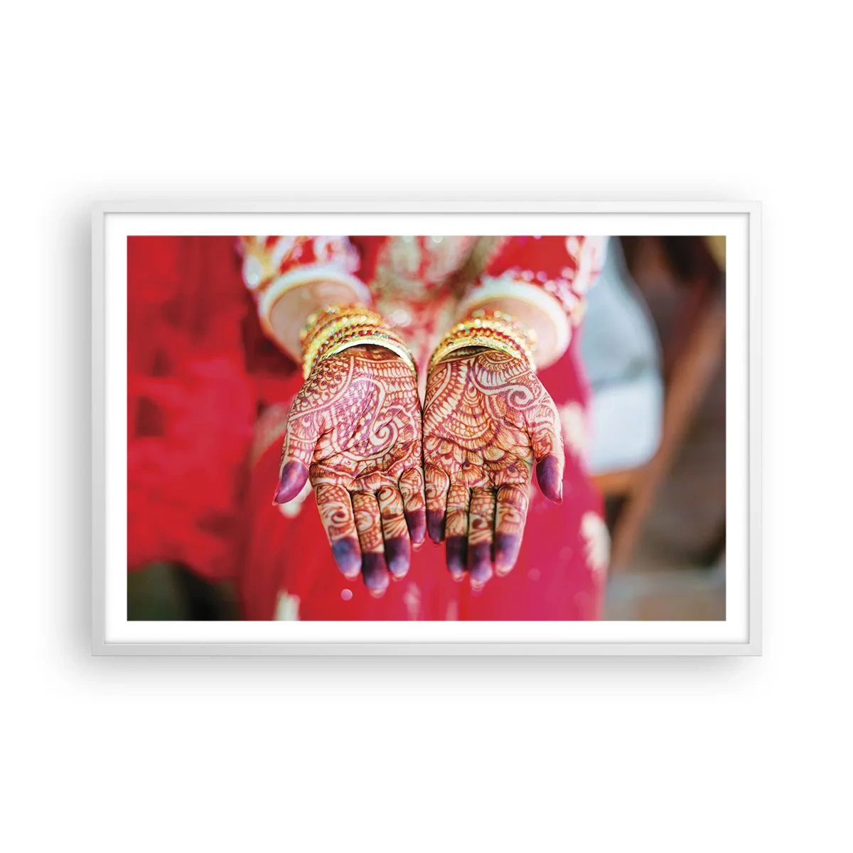 Poster in white frmae - Readt to Catch Happiness - 91x61 cm