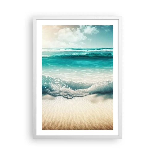 Poster in white frmae - Calm of the Ocean - 50x70 cm