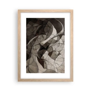 Poster in light oak frame - Circulation of the Colours of the Earth - 30x40 cm