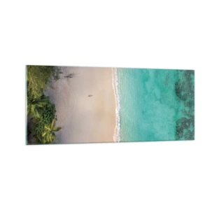 Glass picture - Paradise Beach - 100x40 cm