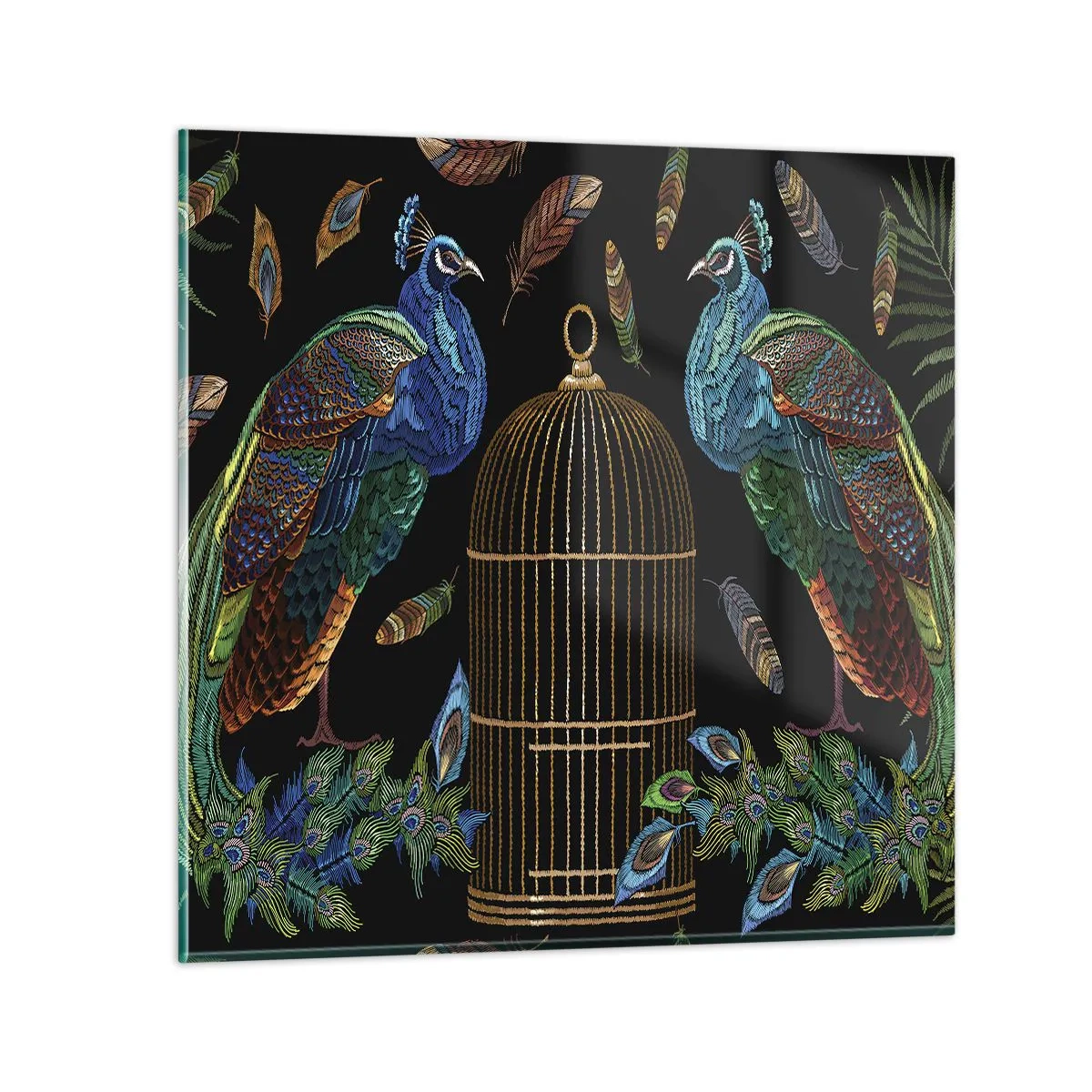 Glass picture - In Royal Robes - 50x50 cm