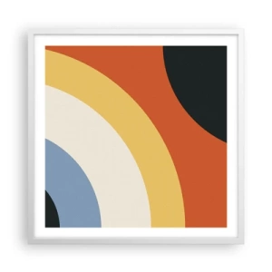 Poster in white frmae - Towards Each Other - 60x60 cm