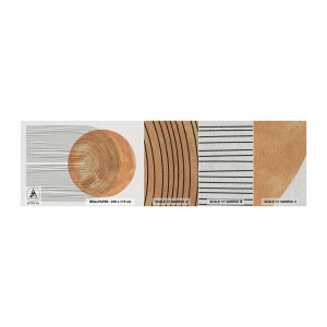 Photo Wallpaper Sample Premium Sand - Sunny Composition - Boho, Sun, Minimalism - 100x30 cm