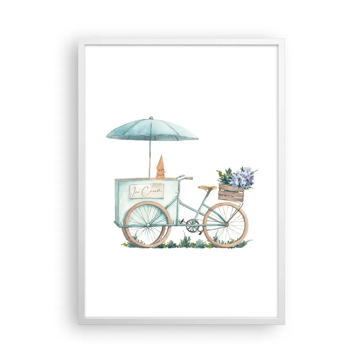 Poster in white frmae - Sweet Memory of the Summer - 50x70 cm