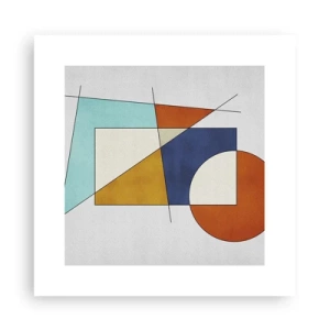 Poster - Abstract: Modernist Fun - 30x30 cm