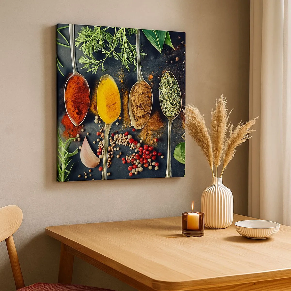 Canvas picture - Culinary Magic - 30x30 cm