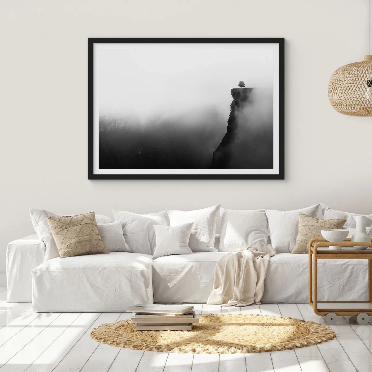 Poster in black frame - On the Edge of the World - 70x50 cm