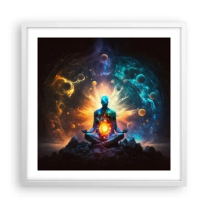 Poster in white frmae - Cosmic Calm - 50x50 cm