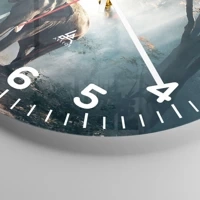 Clock face with numbers