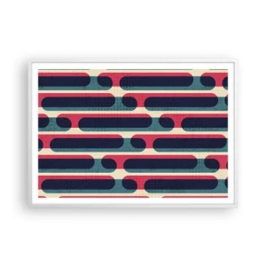 Poster in white frmae - Inwards and Forwards - 100x70 cm