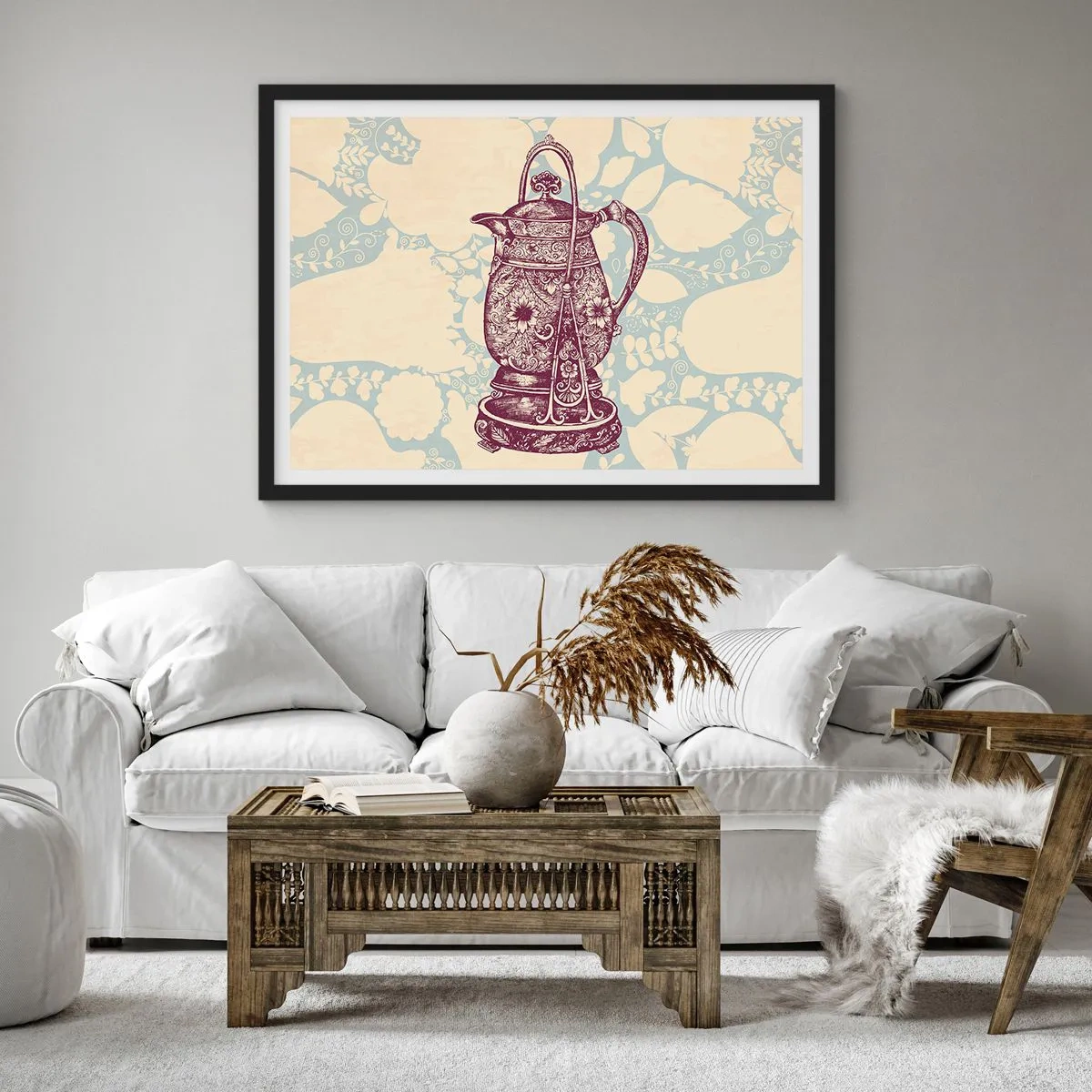 Poster in black frame - Beauty of Ordinary Life - 100x70 cm